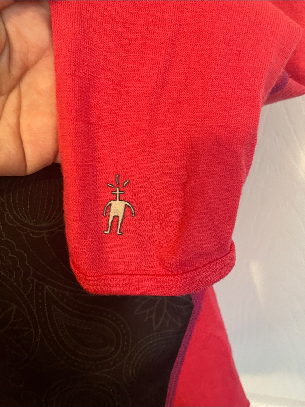 Smartwool PhD Merino Wool Half Zip Pullover Pink Base Layer Long Sleeve Top - Picture 4 of 6